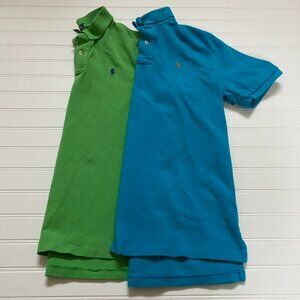 Ralph Lauren Green & Blue Polo Shirts Boys 18/20